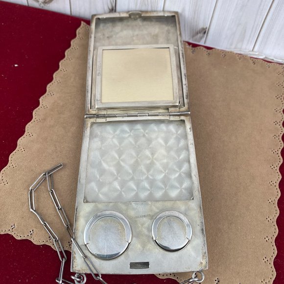 Vintage exceptional 1920's Handmade Ladies Sterling Silver Dance Purse - Picture 9 of 13